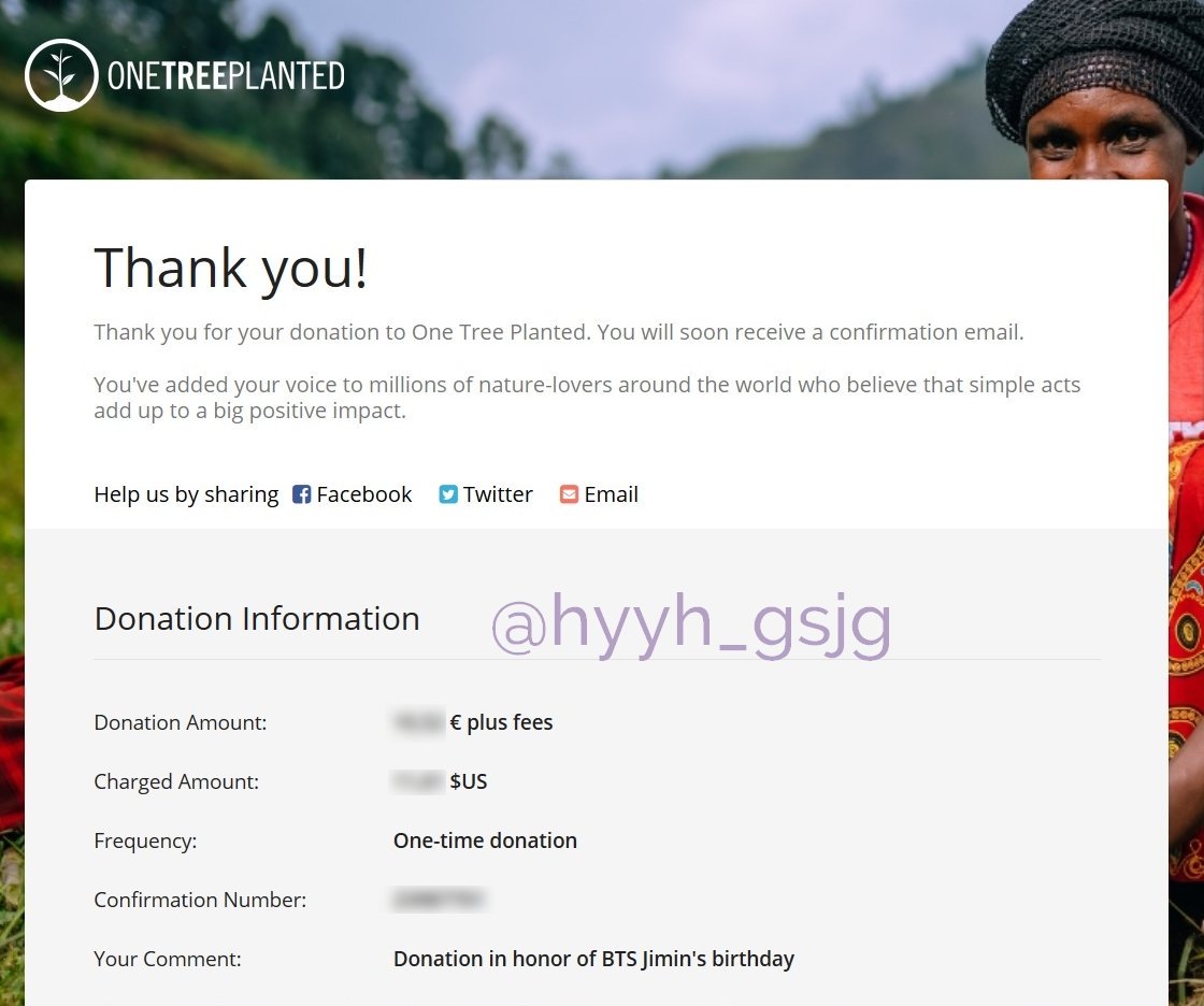 hyyh_gsjg's tweet photo. Another @BTS_twt birthday, and some more trees planted 🥰
I'll also donate for the monthly project in a few days 💜
#TreesForJimin #WePurpleEarth #HappyBirthdayJimin https://t.co/RME8NzlPlD