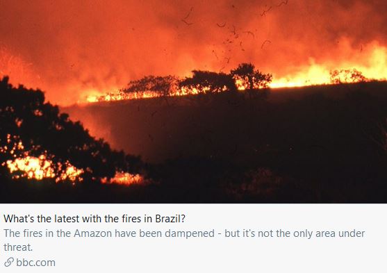 This is what the  #EcologicalCrisis looks like in  #SouthAmerica right now.12/Oct/2019:"While fires have eased in the  #Brazilian  #Amazon, it's been a different story in another fragile region to the south - the  #Cerrado savannah." https://www.bbc.com/news/world-latin-america-49971563