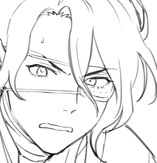 良い感じに描けたのによく考えたら眼帯だった時ー! 