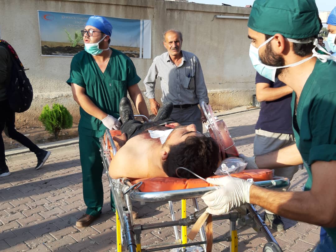 RojavaIC's tweet photo. Source at hospital says 40 wounded + died altogether, 2 French journalists also wounded. https://t.co/1zQdMQrVro