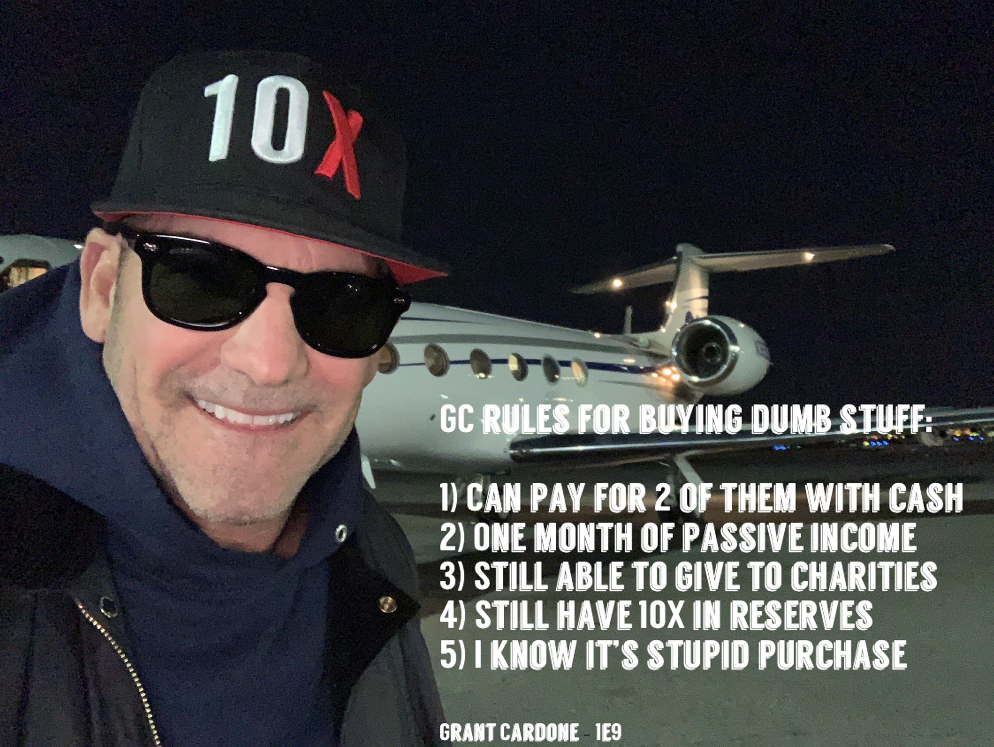 Grant Cardone on X: &ldquo;My rules for buying dumb stuff: 1) Can buy 2 