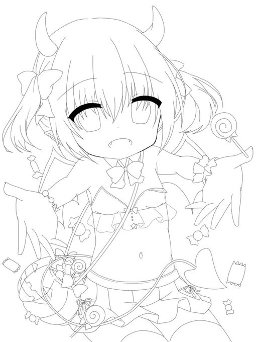 ハロウィンイラストかく(*^▽^*) 
