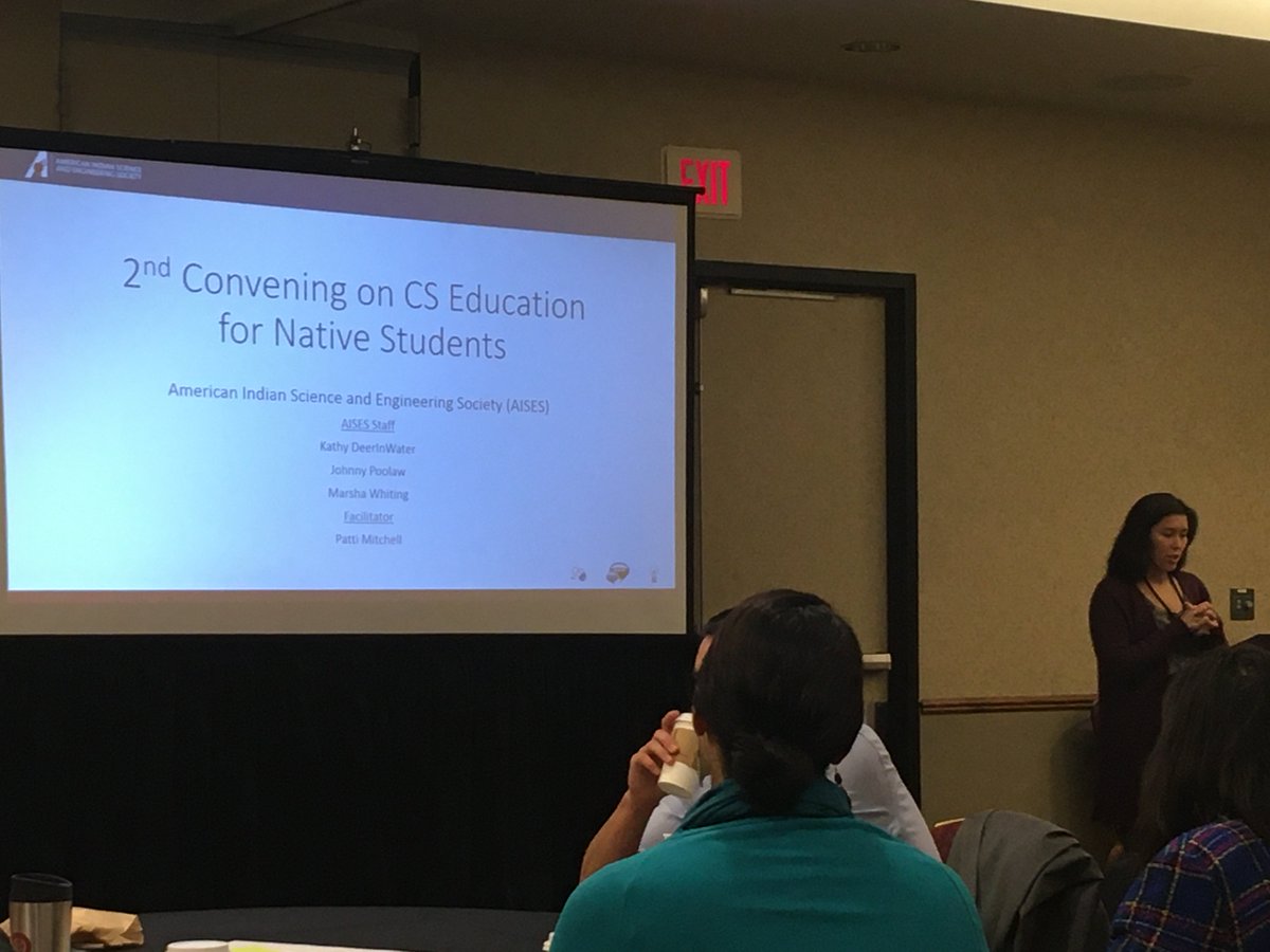nativesintech's tweet image. AISES Convening on CS Education for Native Students starting now #NativesInTech