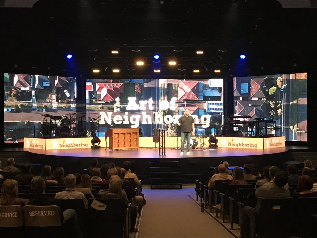 ForCLT's tweet photo. Pastor @jonoebscott and #ArtofNeighboring author @davejrunyon speaking @FHC_KnowGrowGo this morning. #FORCLT https://t.co/tjgK6b5dzm