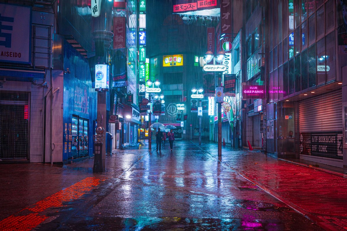 Quiet places //#tokyo #TyphoonHagibis #shibuya #neon #cyberpunk #Bladerunne...