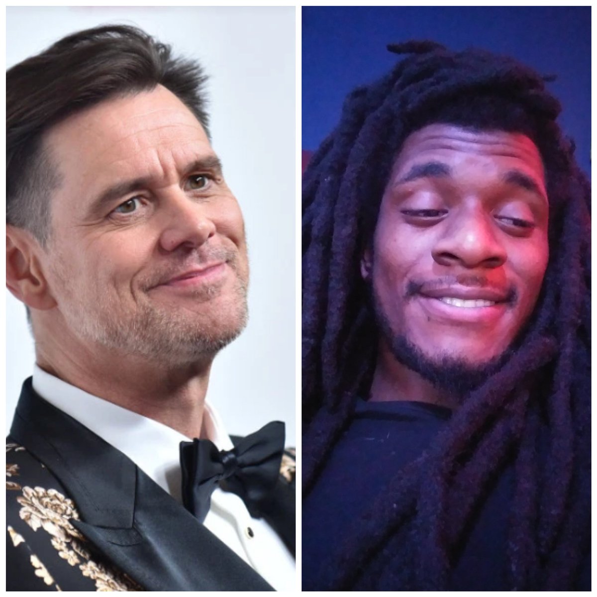 FilthyGeechie_'s tweet photo. So yall mfs gone look me in my face and tell me i dont look like Jim Carrey ??? 😂😂 https://t.co/kC8sjJzOwW