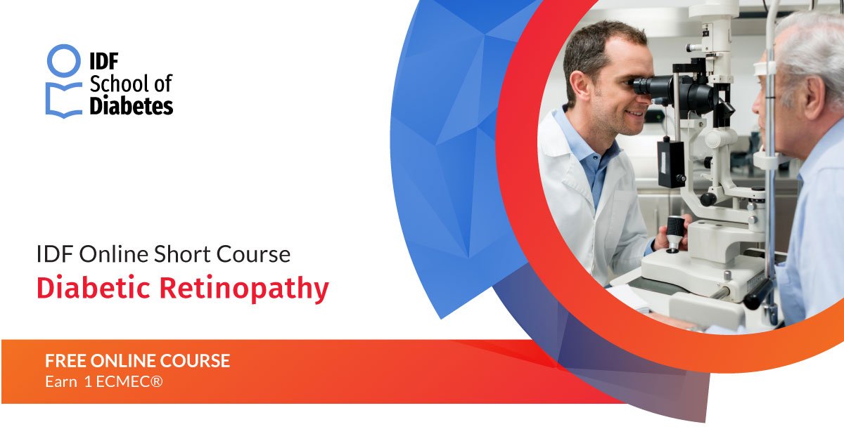 IntDiabetesFed's tweet photo. Expand your knowledge on #diabetes-related retinopathy (DR) and learn more about its complications, risk factors and pathophysiology. Take our free online short course here: https://t.co/FxWQ0qwSMx https://t.co/UrDuMSAbe9