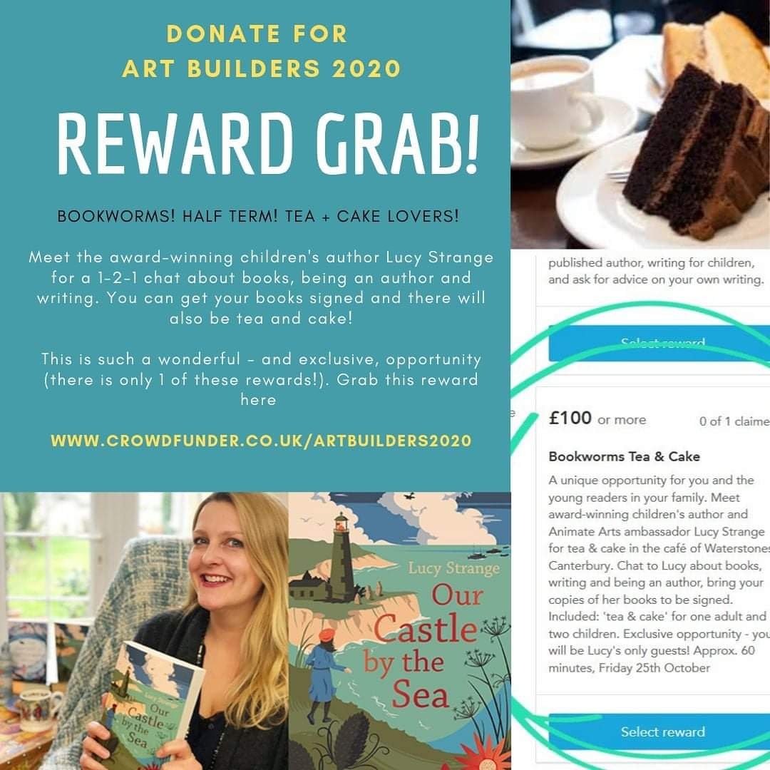 ALERT! REWARD GRAB!

GO! 

#artbuilder #ArtBuilders2020 #artinschool #lucystrange #author #teaandcake #reward #halfterm #bookworm #childrensauthor #howtobecomeawriter #artinprimaryschools #artsineducation #creativitymatters #children #Kent 

crowdfunder.co.uk/artbuilders2020