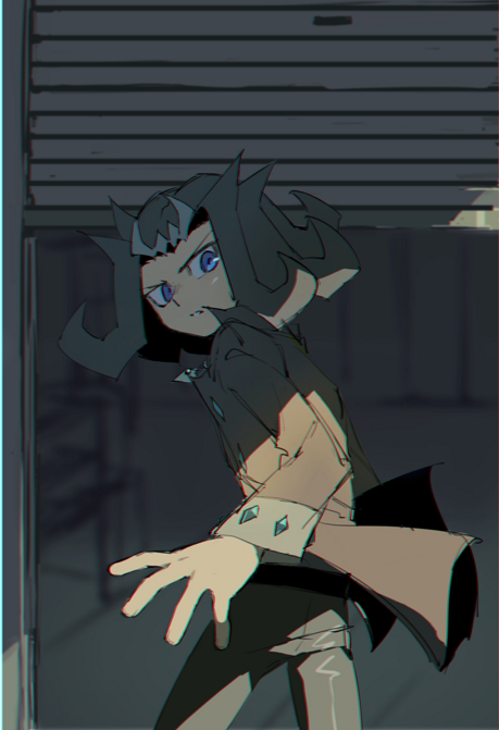 (深い意味はない)背景も入れて描きたかっただけの神代兄妹 