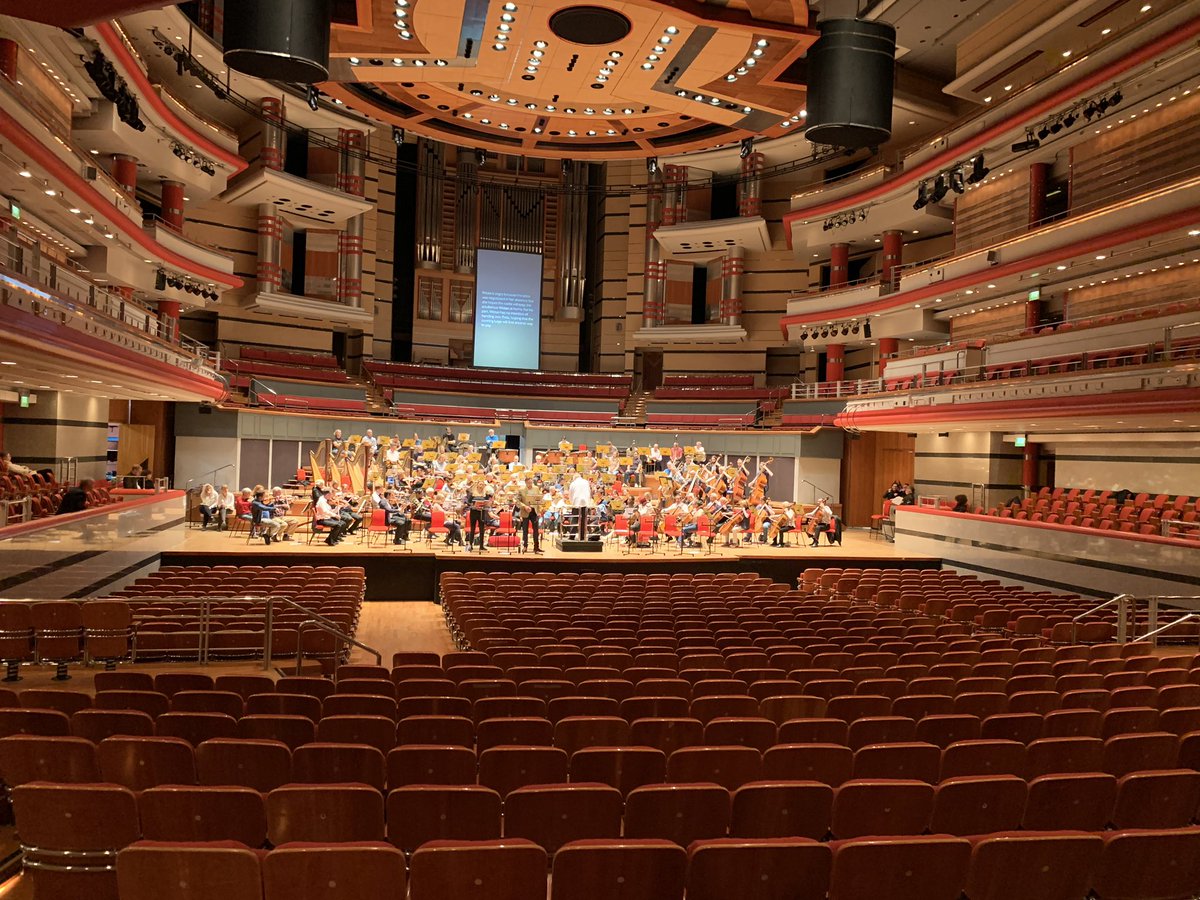 Rehearsals at Birmingham Symphony Hall with <a href="/BPOBirmingham/">Birmingham Phil Orch</a> for this afternoon’s Das Rheingold - can’t wait!! What a treat and an honour to perform with this cast and orchestra - the SOUND! <a href="/THSHBirmingham/">THSH</a> #dasrheingold #woglinde 👑💰🌊🧜🏻‍♀️