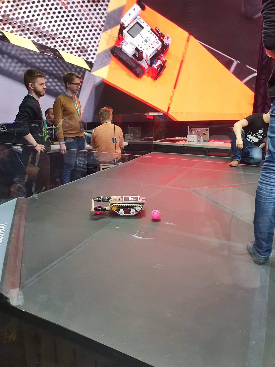 Artificial Invaders teams practising for the finals! It's going to be epic! #artificialinvaders #AI #robotics