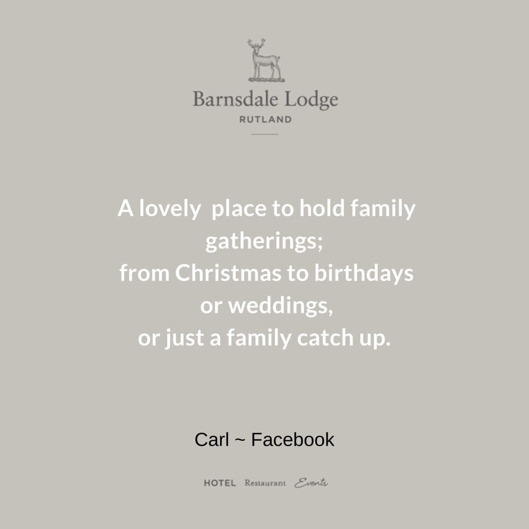 Another lovely #facebookreview from our guest's recent stay.

#familygatherings #christmasdo #birthdayparty #weddingvenue #rutland #recommended #hotelreview #guestreview #fivestar #rutlandretreats #barnsdalelodge #discoverrutland #thecountyofgoodtaste