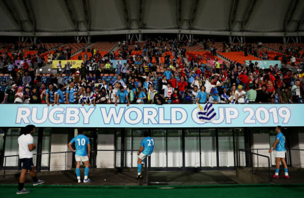 RugbyUruguay's tweet photo. Así nos despedimos de la #RWC2019 

¡Gracias a todos por el apoyo, el cariño y el respeto! https://t.co/tb2rV8g3jy