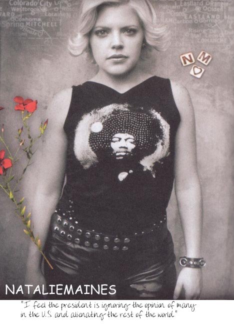 October 14:Happy 45th birthday to singer,Natalie Maines(\"Not Ready To Make Nice\")
 