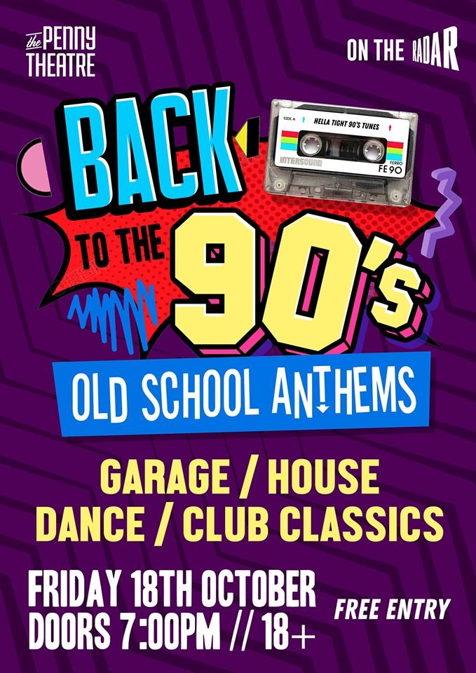 AndrewKesby's tweet photo. Huge Back to The 90's Party.  Free Entry!!
@ThePennyTheatre  @WhatsOnLife  @CanterburyEvent  @KM_Canterbury @CSRfm @TheKingsMile1 @kentlivewhatson @BBCRadioKent @kentlife @w3gigs https://t.co/1cNu4jh72W