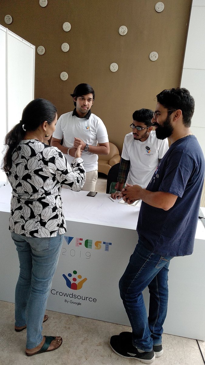 ChMSRohit1's tweet photo. We are so happy to represent Crowdsource by Google community at GDG Hyderabad DevFest'19.
@ShraddhaGangwa4
Yeshwanth, anilchowdary
#gdghyd
@csbygoogle https://t.co/y6OtS68Jlo