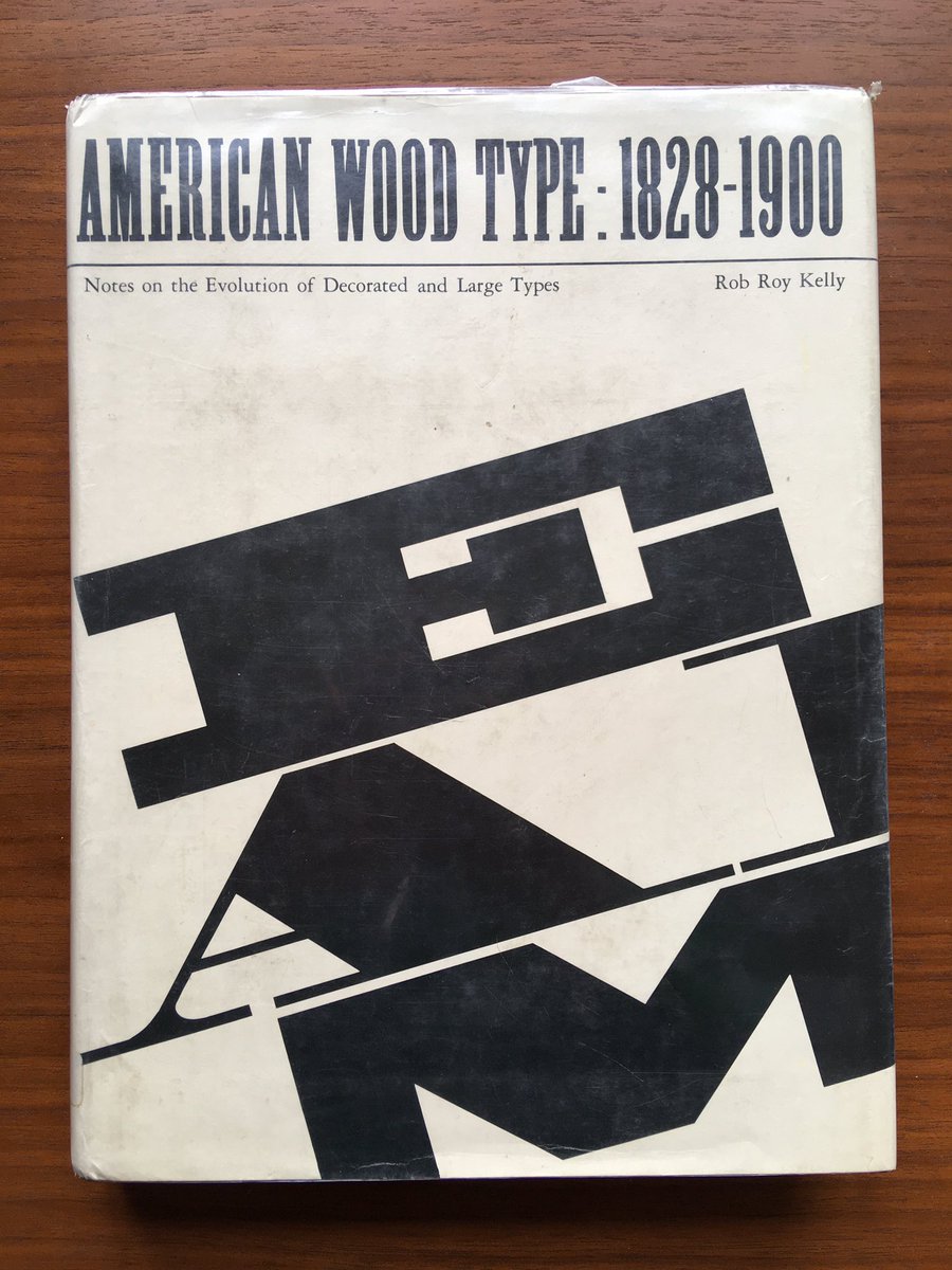 Rob Roy Kelly’s seminal book on American wood type was officially published 50 years ago today. <a href="/19cWT/">David Shields</a> wrote a piece on its publication and reception to commemorate the anniversary:
woodtyperesearch.com/50th-anniversa…