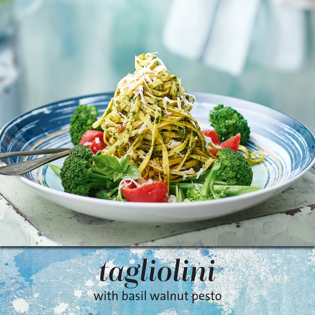 Your favourite dish reinvented!
We’re in the business of adding a delicious twist to classic meals. Take this tagliolini for example, the walnut adds just that sweet and buttery touch you’re craving.