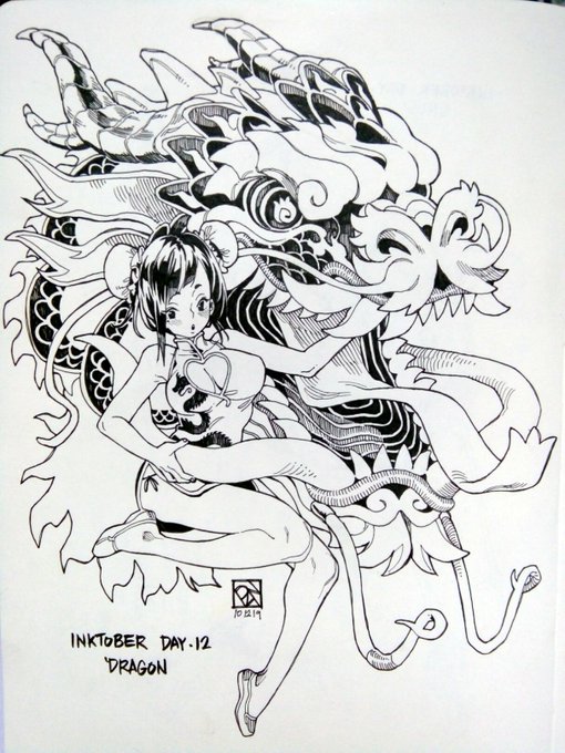 #Inktober Day 12: "Dragon" 