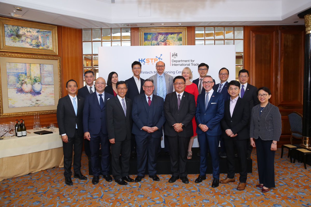 icwyip's tweet photo. A very important milestone of @tradegovukHK in fostering partnership with local tech hub on Fintech by entering MOU with HK Science and Technology Parks Corp. https://t.co/Tk1lxDfvyR