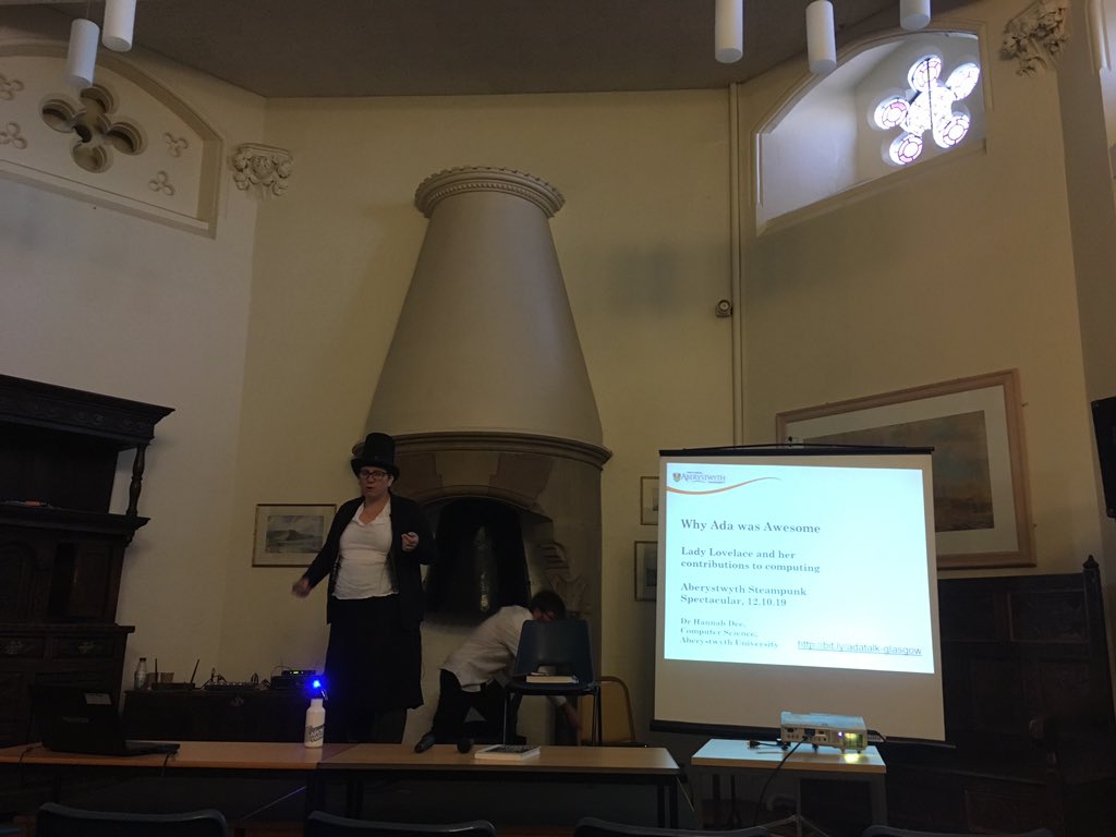 Aber Uni Comp. Sci. (@abercompsci) on Twitter photo This weekend we have the #ACS_FirstYearActivityWeekend and also the <a href="/AberUni/">Aberystwyth University</a> Open Day, and also the #Abersteampunk festival. @handee describes Lady Ada Lovelace in <a href="/OldCollegeAber/">Old College</a> This weekend we have the #ACS_FirstYearActivityWeekend and also the <a href="/AberUni/">Aberystwyth University</a> Open Day, and also the #Abersteampunk festival. @handee describes Lady Ada Lovelace in <a href="/OldCollegeAber/">Old College</a>