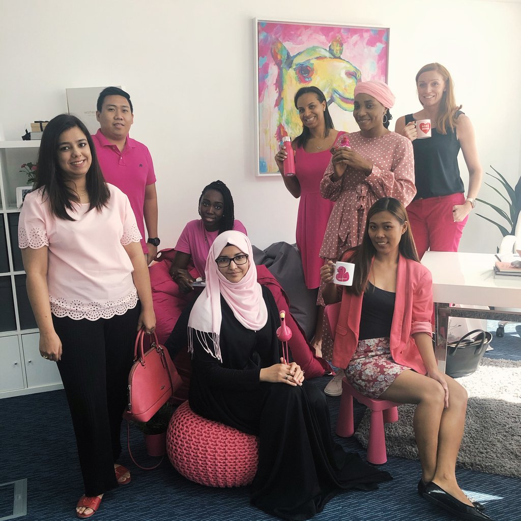 sociateuae's tweet photo. This month - THINK PINK.
In support of Breast Cancer Awareness month, #teamSOCIATE is decked up in pink today.
#BreastCancerAwareness #BreastCancer #CancerAwareness #Pinktober https://t.co/jDPPJmyCeX