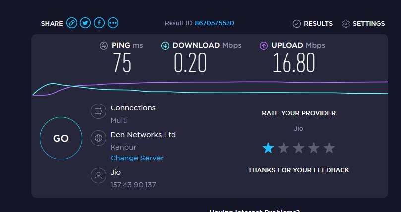 Say_hi2Vivek's tweet image. @JioCare
 #jio network worst in #Gorakhpur very worst made complained many times but no improvement in network, time to switch from jio ??

@reliancejio @JioGenNext #jioslowInternet #JioUsers  #JioOnIUC