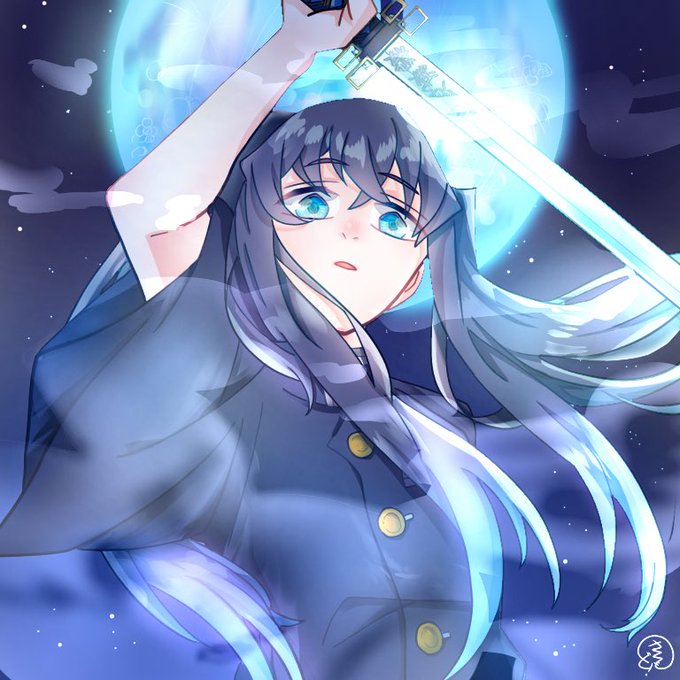 さくも〜ど！さんがTwitterに投稿した時透無一郎(鬼滅の刃)のイラスト。