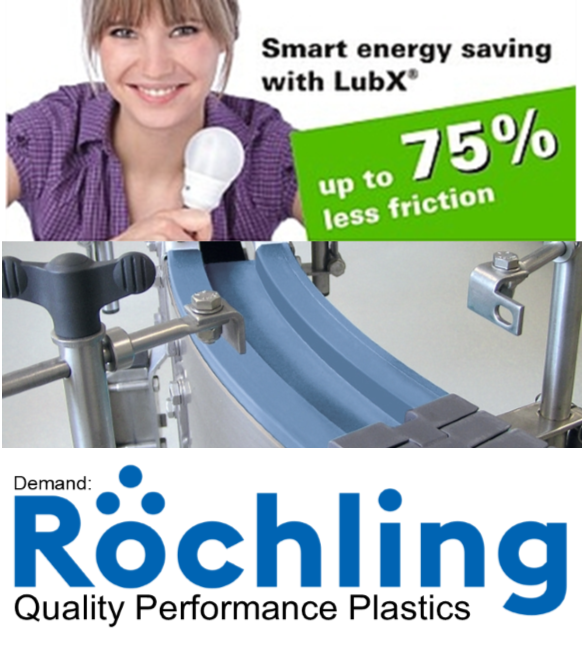 gssales's tweet photo. Röchling's Polystone LubX C. for the conveying and food processing industry. Independently tested to be the best for low friction and best wear product in the market.  Don’t take our word for it do a side by side test if you are using something else. https://t.co/zMvFKZJ2Xu
