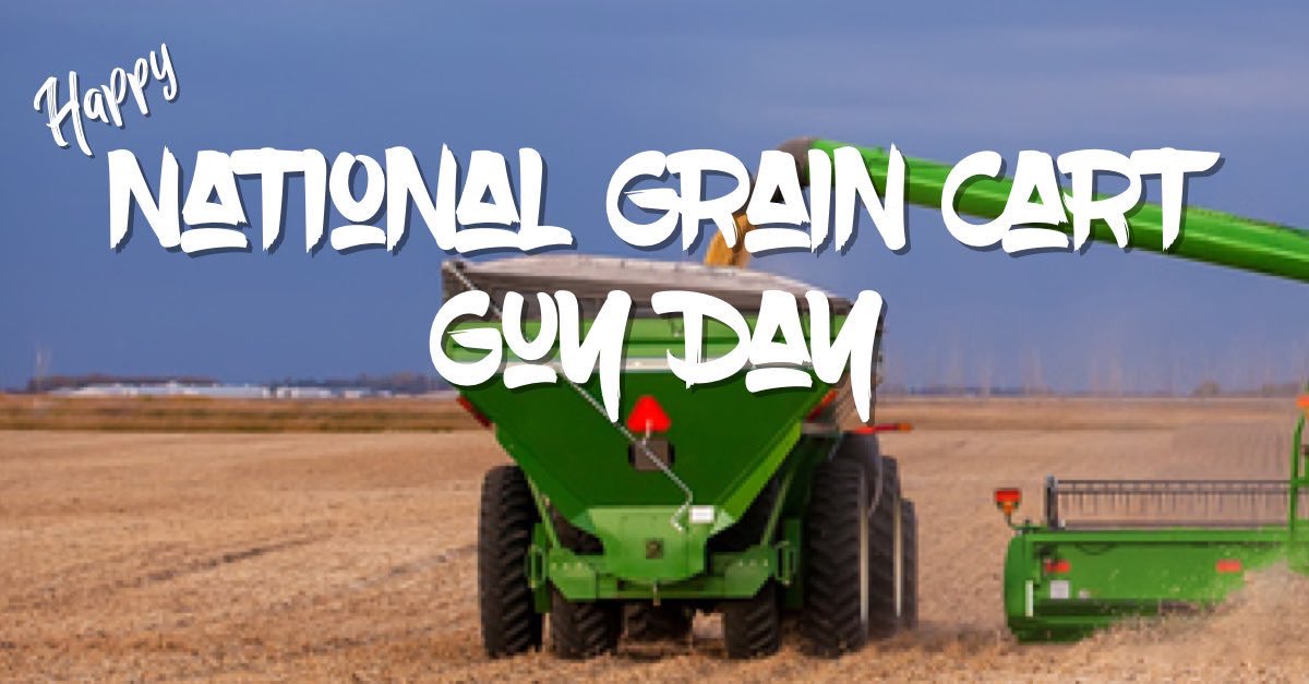 graincartguy's tweet photo. October 13th is National Grain Cart Guy Day! Without us the World would be a very hungry dark place. #nationalgraincartguyday https://t.co/MHXhrj1r4p