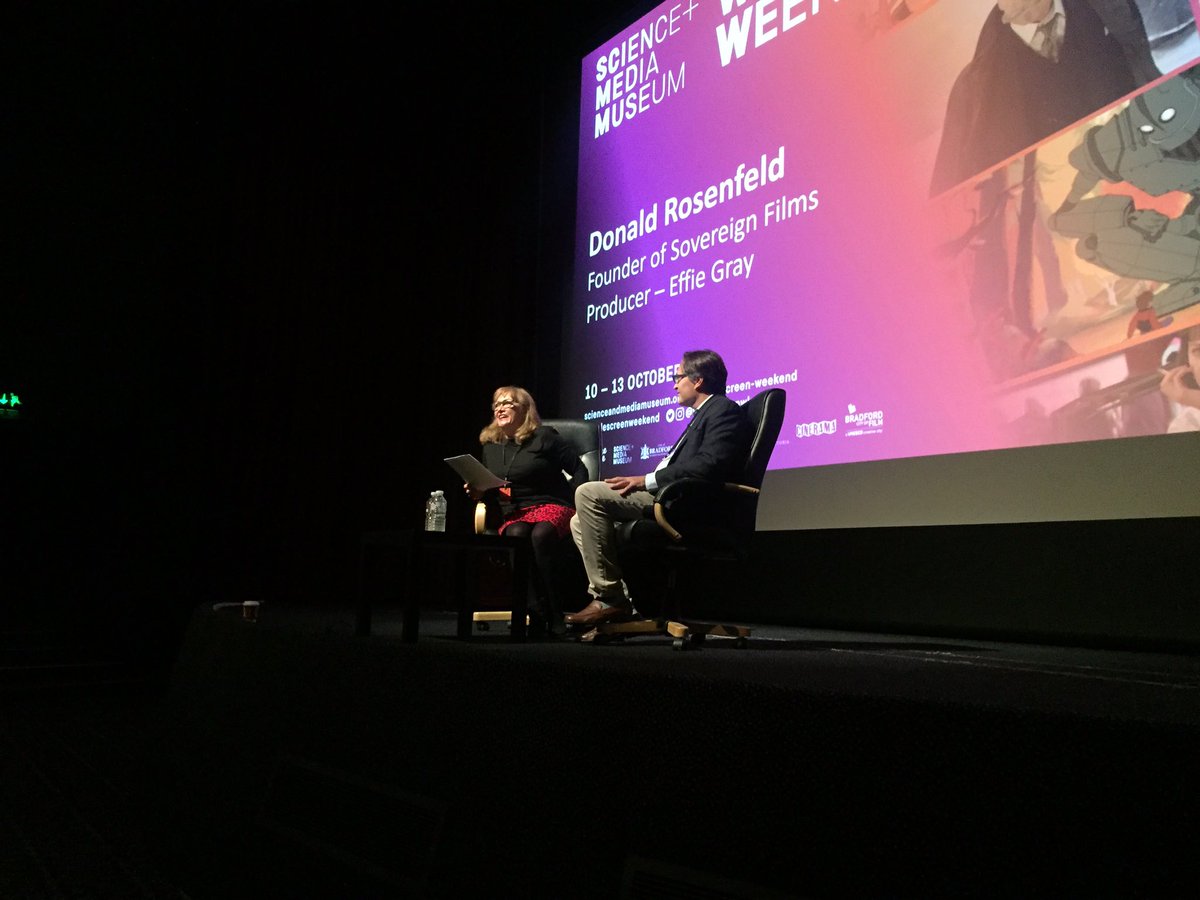 kathryn_penny's tweet photo. Final day of #WidescreenWeekend Bradfordโs very own @MaryDowson is in conversation with Producer, Donald Rosenfeld. https://t.co/1Xzle0ameR