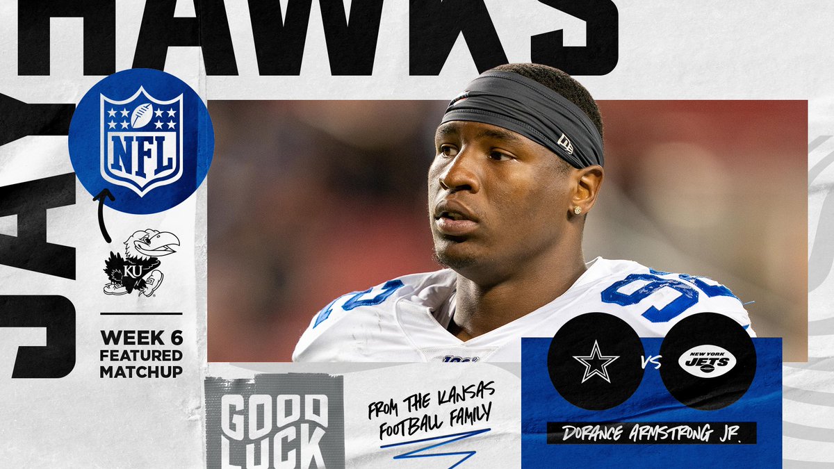 Kansas Football (@KU_Football) on Twitter photo 2019-10-13 15:46:00 Week 6⃣ of the NFL season is upon us, good luck to all of our #NFLJayhawks in action today! More ➝ kuathne.ws/2MApG4F Week 6⃣ of the NFL season is upon us, good luck to all of our #NFLJayhawks in action today! More ➝ kuathne.ws/2MApG4F