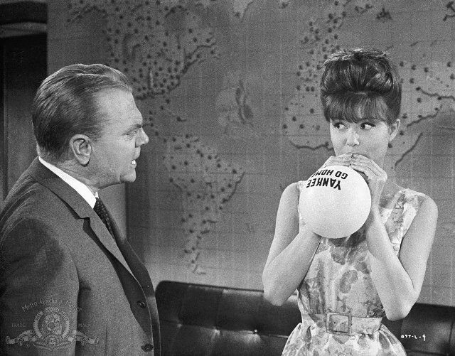 Happy 77th Birthday to PAMELA TIFFIN pictured here in Billy Wilder\s One, Two, Three with James Cagney in 1961. 