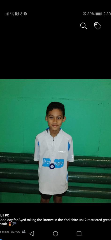 Well done Syed <a href="/Yorksbadders/">Yorkshire Badders</a> <a href="/AvenueBC1/">AVENUE BADMINTON</a> <a href="/BE_North/">BENorth</a>