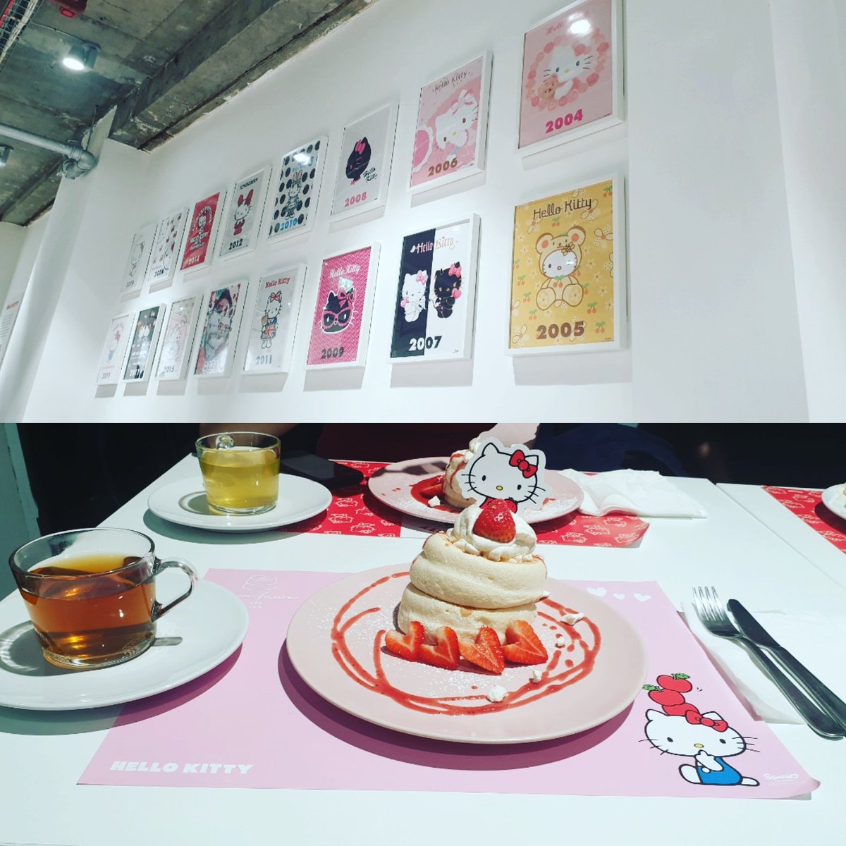 FadyChan4869xX's tweet photo. Is any of you jealous yet of me and @TheMainBanana? #FuwaFuwaLondon #HelloKittyPancakes https://t.co/xB5ZS2GvlE