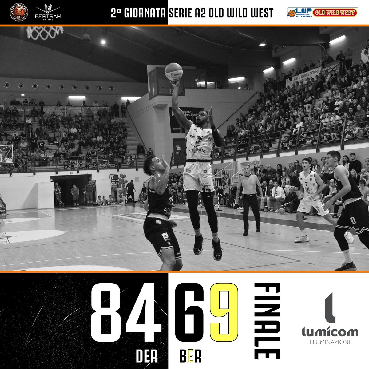 DerthonaBasket's tweet photo. ⌛ Finale al Palaoltrepo’!!
🏳🏴 #DERTHONAWINS
🏀 #DerthonaBergamo 84-69
🇮🇹 @LNPSOCIAL
🏆 2° giornata Serie A2 Old Wild West
💡 Match sponsor @lumicomlights
#LightMyBasket | #LightForFuture | #bertramderthona |#goderthona | #LNP | #LaNostraPassione https://t.co/4kxDUlyKkJ