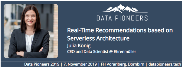 How can personalized recommendations be provided in real time? @jkoenig_em will show us! 

Check out our conference website: datapioneers.tech

#ArtificialIntelligence #MachineLearning #DataScience