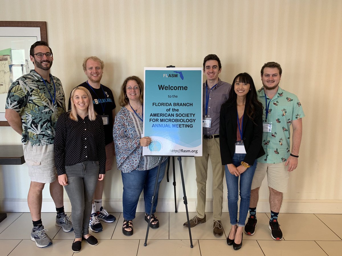 KCRiceUF's tweet photo. Rice Lab representing at #FLASM2019!!!!🧬🔬🧪 https://t.co/R0GL81CHO8
