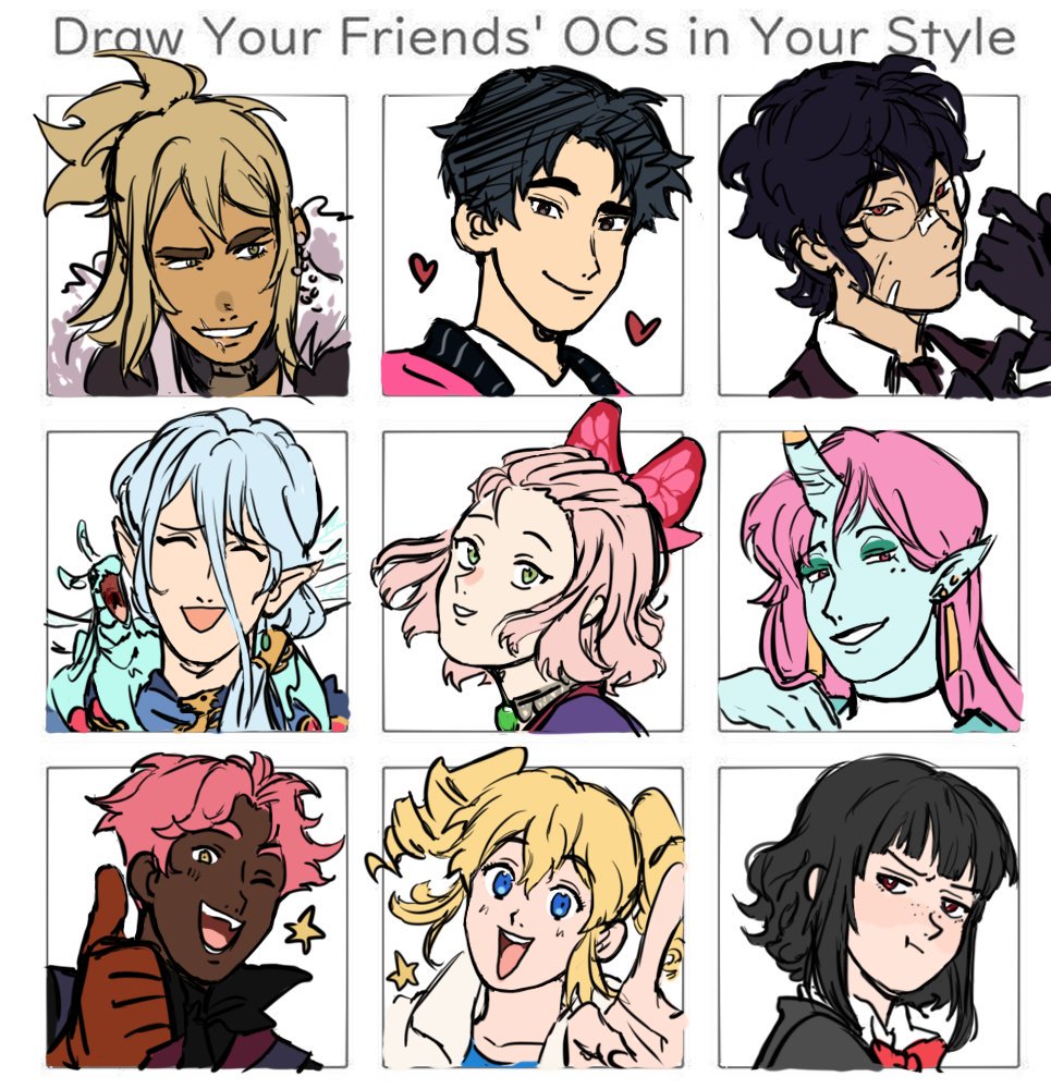 THAT TOOK SO GODDAMN LONG HERE THEY ARE EVERYONE i hope i did them justice, 