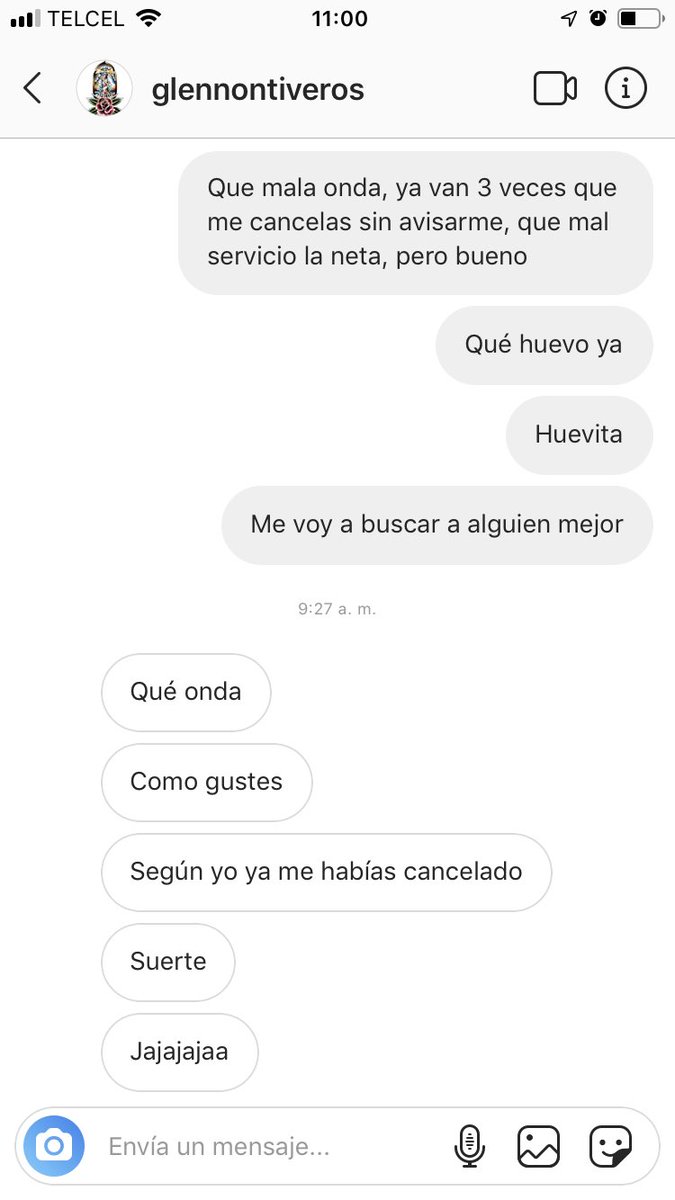 pitzalover4ever's tweet photo. Emprendedor millenial. Hace más de 1 mes le pedí que me tatuara, y nada más me cancela pq se le hinchaba uno. 1.un camión jalo los cables de la Luz. 2.Mevoy a ir de viaje. 3.tu me cancelaste. Lo peor del caso es que no repone las citas. Ahoraresulta que el meestáhaciendo un favor https://t.co/yXDyUGEiBT