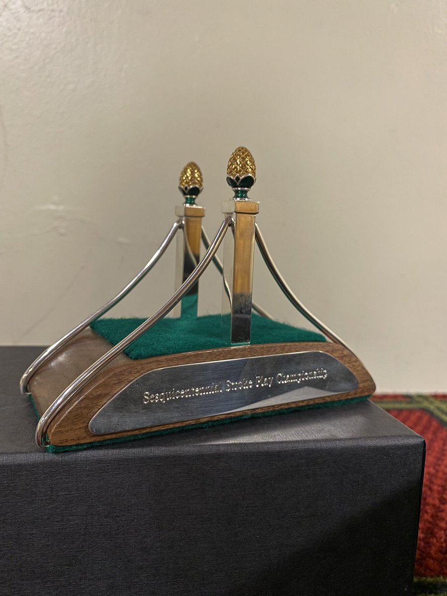 martinYNWA's tweet photo. What a day. Delighted to win the sesquicentennial strokeplay championship with a 6 under par 66 in damp conditions! Celebrating with a cold lager and a fantastic momento to cap off the 150th anniversary of @rlgchoylake #golf #hoylake #golfer #winnerwinnerchickendinner https://t.co/WkBbiof9K4