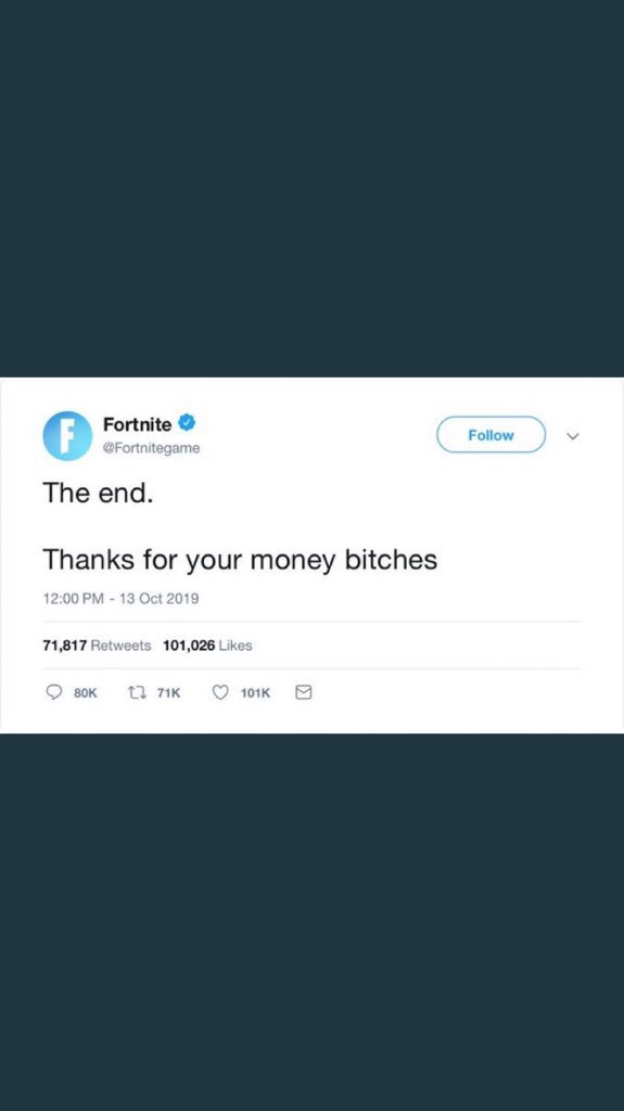 ELAndrewRod's tweet image. Fortnite gonna tweet this watch