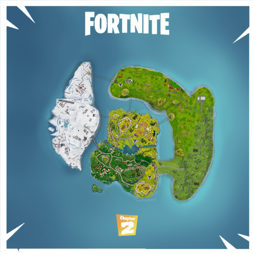 HarvzFromYT's tweet photo. This is the BRAND NEW FORTNITE CHAPTER 2 leaked map! Follow me for more updates! #FortniteChapter2 #Fortnite #ripfortnite #fortniteisover #Fortniteleaks #FortniteSeason11 #fortniteevent https://t.co/yEW8x1Ieh1