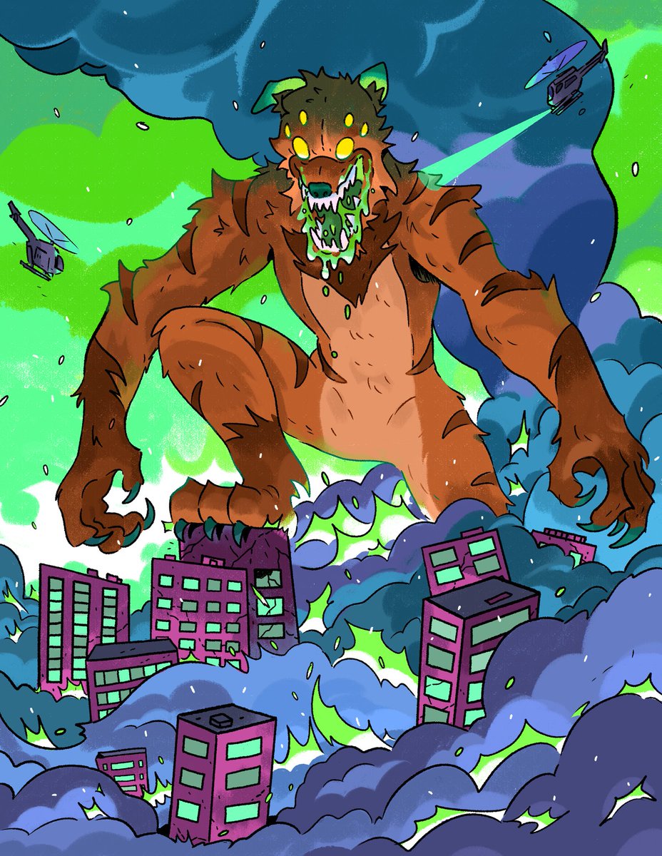 Hey I have a commission slot open! Preferably for a full illustration of a monster/kaiju! 
-Some examples below
-DM if interested 