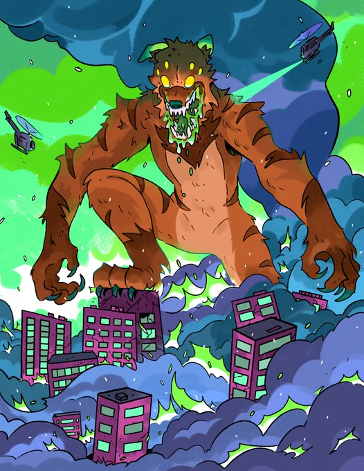 Hey I have a commission slot open! Preferably for a full illustration of a monster/kaiju! 
-Some examples below
-DM if interested 