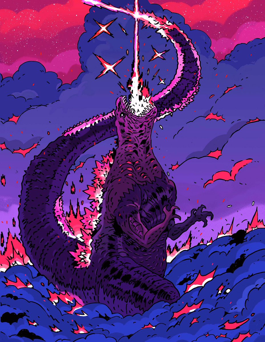 Hey I have a commission slot open! Preferably for a full illustration of a monster/kaiju! 
-Some examples below
-DM if interested 
