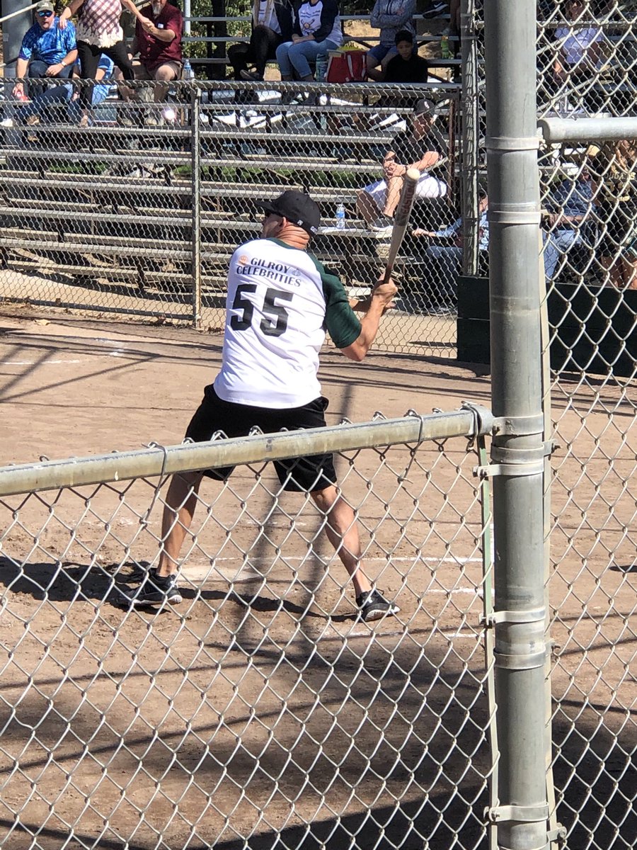 Go Ron Hannon! Slamming it for a good cause for Gilroy Rotary-