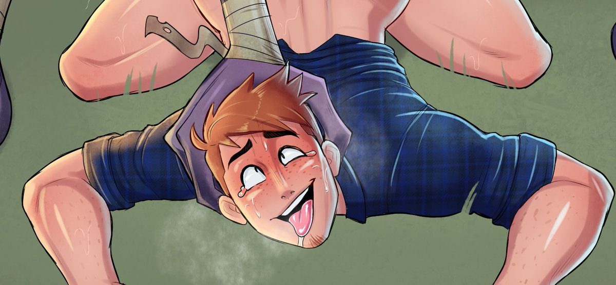 KiddeathxSmut's tweet photo. I'm doing a Halloween theme on my Patreon this month so here's a lil sneak peek at a piece I'm working on. Looks like some unsuspecting campers have been ambushed by a horny cryptid. 

If you wanna see this and other spooky stuff this month please consider pledging. https://t.co/ZMjj1wUyaJ