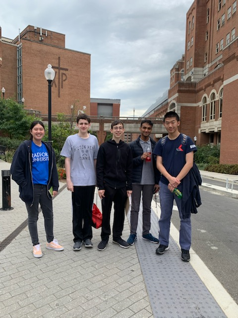 GoBIMsters's tweet photo. #BASIS #McLean's #Quizbowl 'Team A' takes 2nd place (9W-1L) in a field of 24 HS teams at #Georgetown U. Fall Invitational on Oct 12, 2019. Justin takes 1st place overall in individual scoring. Congrats to all!!! (L-R: Anna Y., Justin W., Sam K., Kiran J. &amp; Jiaming Z.) #naqt #GT https://t.co/wxh9NLEpIr