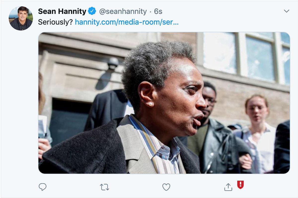 Non-partisan fact checkers NewsGuard give you a red exclamation point Sean. Seriously.